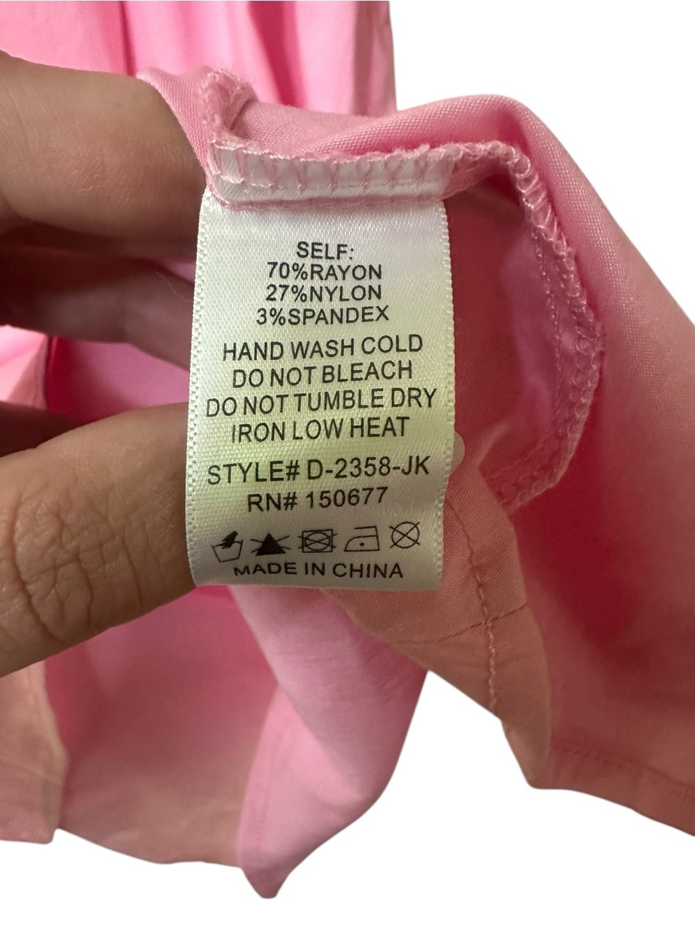 Strut & Bolt Pink Embroidered Puff Sleeve Mini Dress - Picture 6 of 6